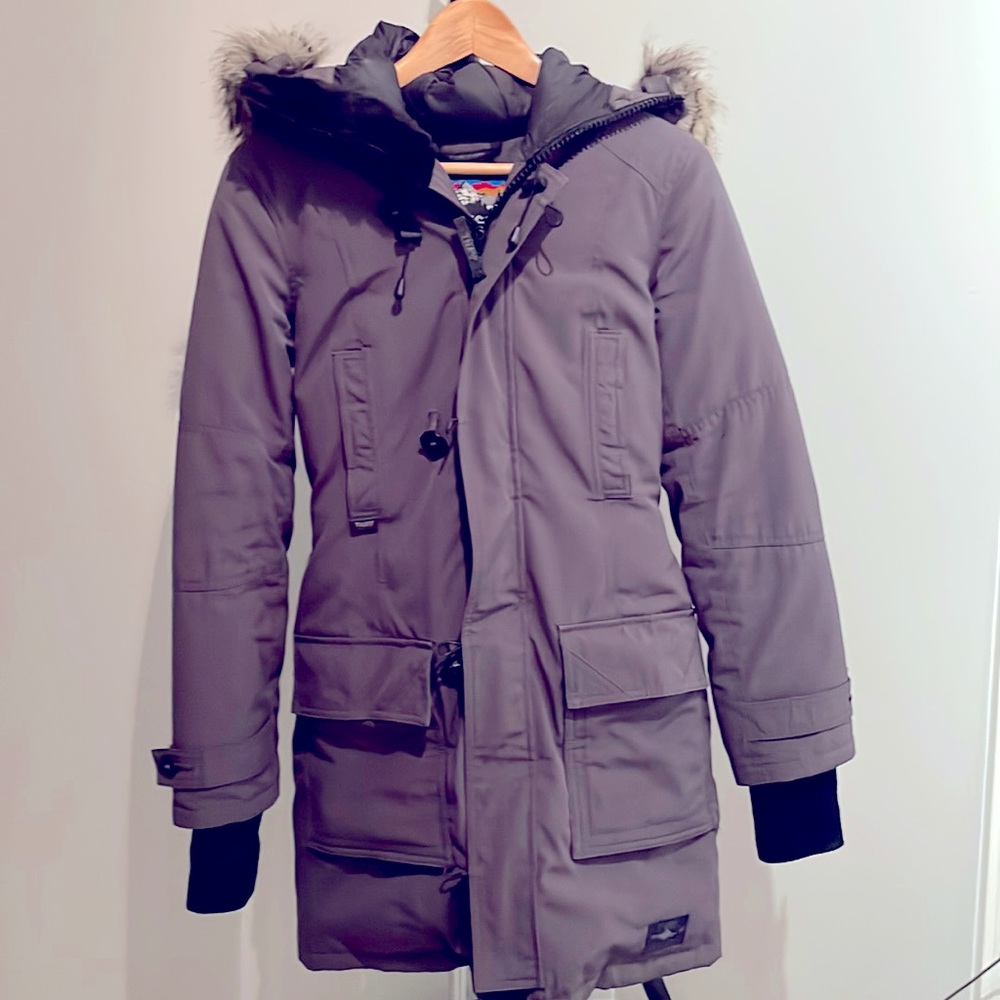 TNA Grey Bancroft Parka (XS) - Picture 1 of 8